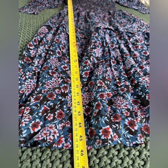 NWT Band of the Free - ROSELIN SAPPHIRE FLORAL LONG SLEEVE MAXI DRESS - Picture 8 of 9